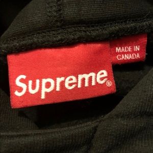 Supreme black Box Logo Hoodie